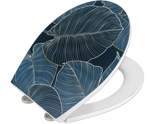 Toilettensitz mit Blattmuster