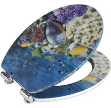 Abattant de WC avec motif de poisson
