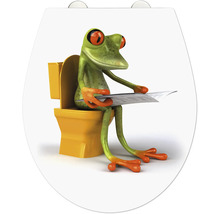 Abattant de WC avec illustration de grenouille