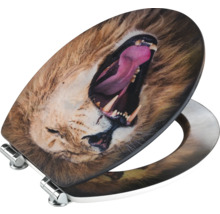 Abattant de WC avec motif de lion