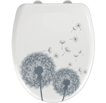 Abattant de WC avec motif de pissenlit