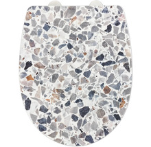 Abattant de WC avec motif terrazzo