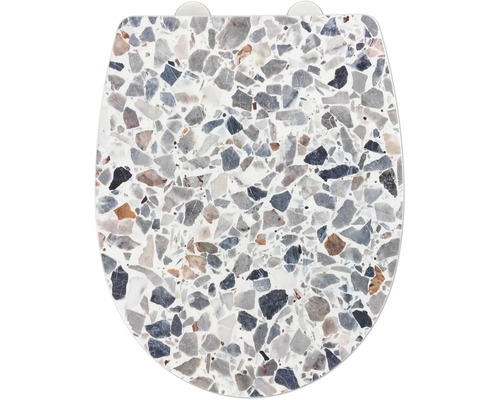 Abattant de WC avec motif terrazzo