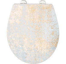 Abattant de WC avec motif abstrait pour la salle de bain