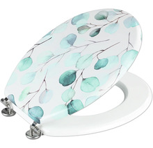 Abattant de WC avec motif eucalyptus