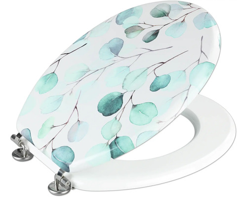 Toilettensitz mit Eukalyptus Design