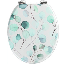 Abattant de WC avec motif végétal