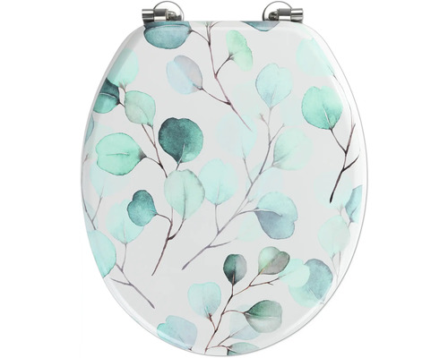 Abattant de WC avec motif végétal