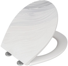 Abattant WC avec motif de grain de bois