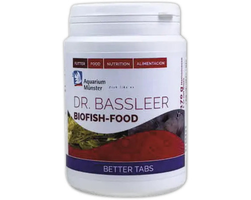 Nourriture pour poissons d'aquarium Aquarium Münster Dr. Bassleer Biofish Food BETTER TABS 170 g Dr. Bassleer Biofish Food pour poissons d''aquarium, 170 grammes
