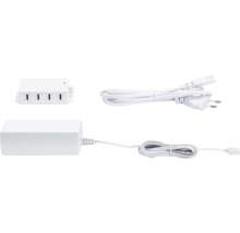 LED-Transformator mit Stecker und Verbindungskabel