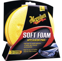 Meguiar''s Soft Foam Auftragspads, 2er-Pack, zur Anwendung von Lotionen, Gels, Dressings und Schutzmitteln auf Leder-, Vinyl- und Gummioberflächen