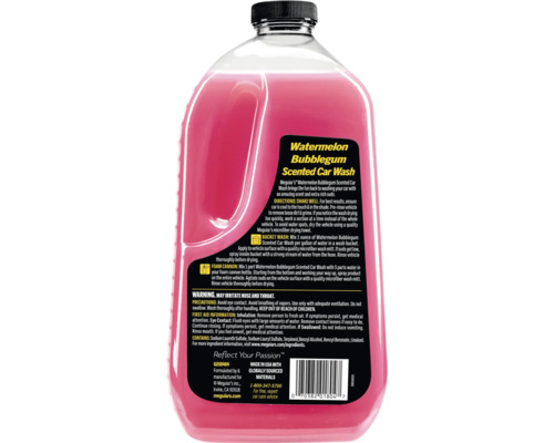Meguiar''s Watermelon Bubblegum Autoshampoo in einer transparenten Flasche