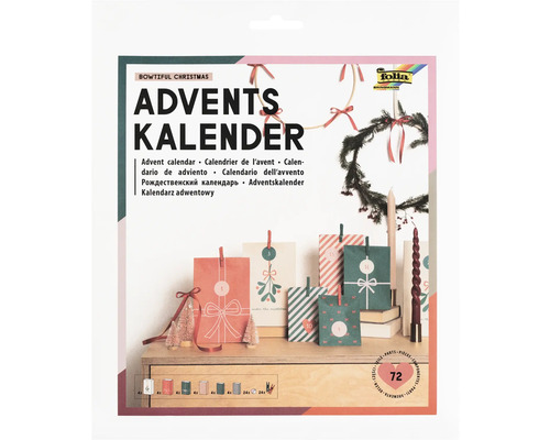 Adventskalender zum Basteln mit 72 Teilen
