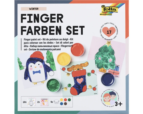 Fingerfarben Set mit Motiven für Kinder