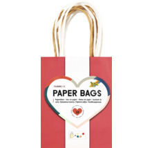 Papierbeutel Set mit Tragegriffen, 10 Stück