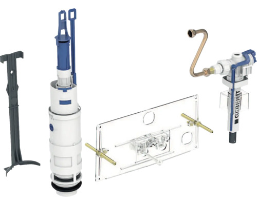 Kit de rééquipement GEBERIT pour type 10.800 avec rinçage à 2 débits 240.835.00.5 Élément de montage de réservoir de chasse Geberit avec accessoires