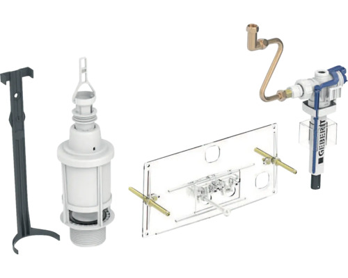 Kit de rééquipement GEBERIT pour type 10.600 sur système de rinçage interrompable 215.423.00.5 Geberit Réservoir de chasse d''eau élément de montage système d''installation pour WC suspendu