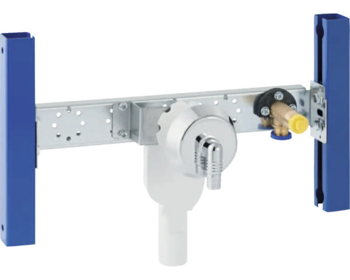 Elément de traverse GEBERIT Duofix pour machine à laver, robinetterie murale encastrée, avec siphon encastré 111.778.00.2 Bâti-support pour WC suspendu avec réservoir de chasse et robinet d''arrêt
