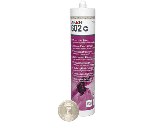 Akkit 602 Naturstein Silikon Kartusche mit Düse