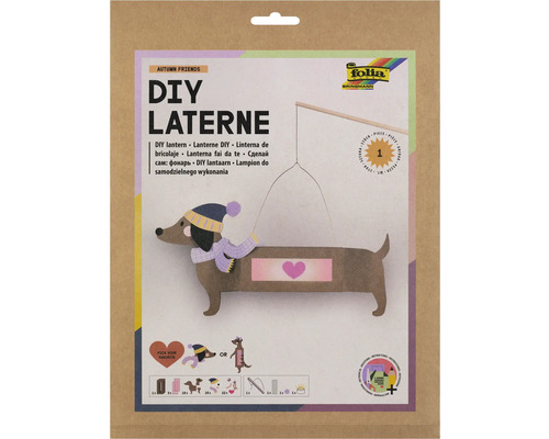Bastelset für eine Laterne im Herbstdesign