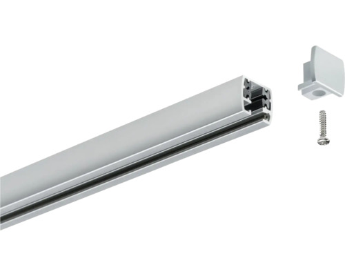 Profilé en aluminium avec embout et vis