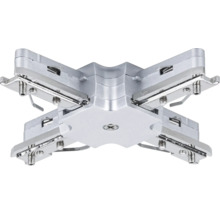 Connecteur quadruple pour rails d''alimentation, en métal