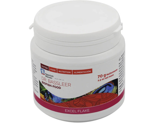 Dr. Bassleer Biofish-Food Excel Flake Fischfutter, 70 Gramm