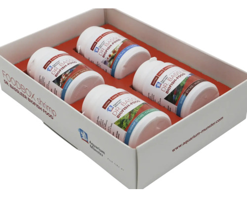 Dr. Bassleer Biofish Food Shrimp Sticks dans une boîte blanche