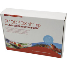 Dr. Bassleer Biofish Foodbox Shrimp avec quatre variétés d'aliments