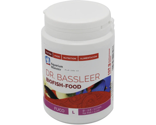 Nourriture pour poissons d'aquarium Aquarium Münster Dr. Bassleer Biofish Food Fuco L 150 g Dr. Bassleer Biofish-Food, nourriture pour poissons en pot