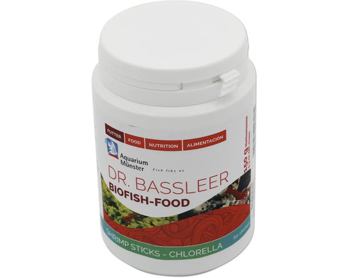 Nourriture pour crevettes Aquarium Münster Dr. Bassleer Biofish Food Shrimp Sticks Chlorelle 150 g Dr. Bassleer Biofish-Food Bâtonnets aux crevettes Chlorella, 150 grammes