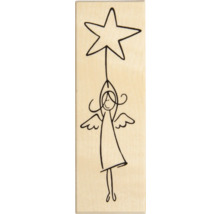 Stempel mit einem Engel, der einen Stern hält