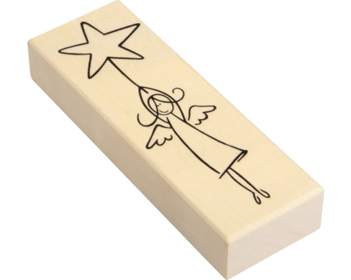Tampon avec motif ange et étoile