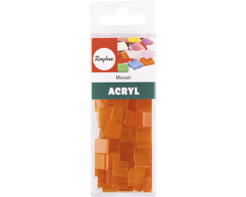Logo Rayher, tesselles de mosaïque en acrylique dans l''emballage