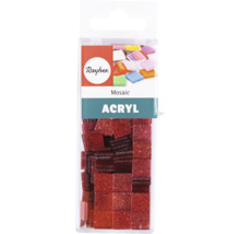 Rayher Logo. Mosaiksteine aus Acryl in einer transparenten Verpackung.