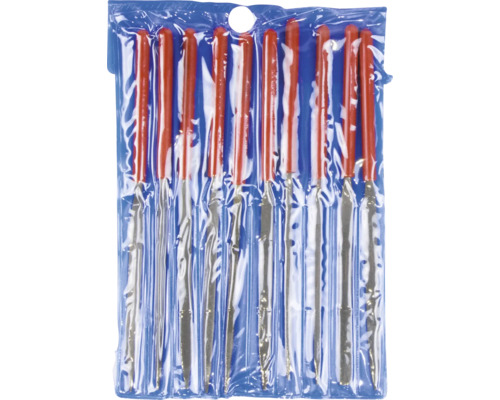 Jeu de limes d''aiguille avec poignées dans l''emballage