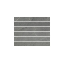 Carreaux en grès cérame gris de forme allongée