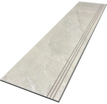 Marche d'escalier en céramique avec trois rainures