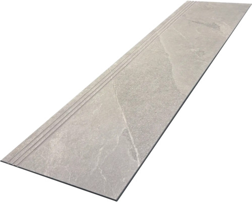 Graue Fliese mit Trittkante für Treppen
