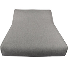 Grauer Loungesessel aus Stoff