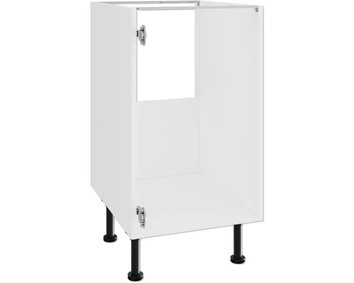 PICCANTE Smart Corps de meuble bas PICCANTE Smart lxpxh 45 x 55,5 x 70,4 cm - - démonté P010 KUL456-2 Meuble bas de cuisine avec pieds et charnières noirs