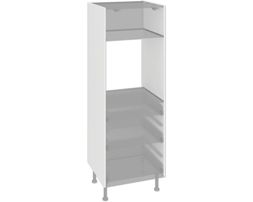 Küchenhochschrank ohne Tür mit Regalböden