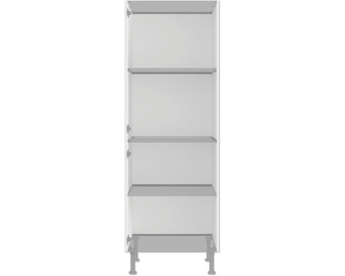 Offener Hochschrank mit mehreren Regalböden