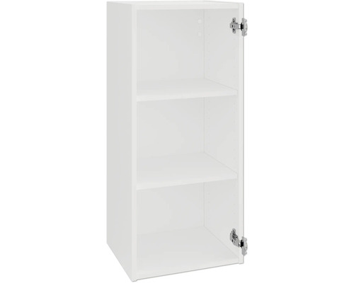 PICCANTE Smart Corps de meuble haut PICCANTE Smart lxpxh 40 x 33 x 89,6 cm - - démonté P010 KOL406-2 Meuble haut blanc avec trois étagères