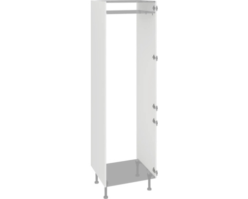 Corps d'armoire à vêtements avec tringle et pieds