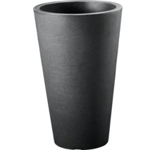 Grand pot de fleurs en plastique