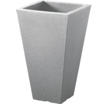 Pot de fleurs conique gris