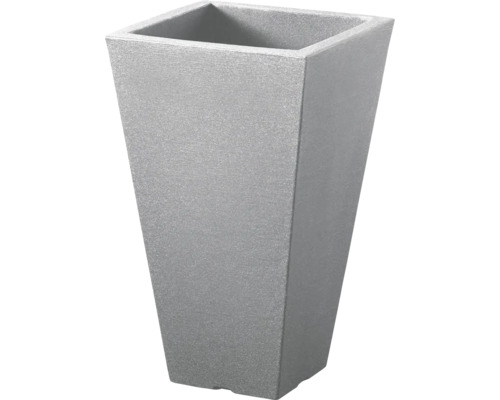 Pot de fleurs conique gris