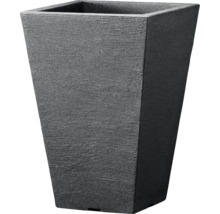 Pot de fleurs carré gris